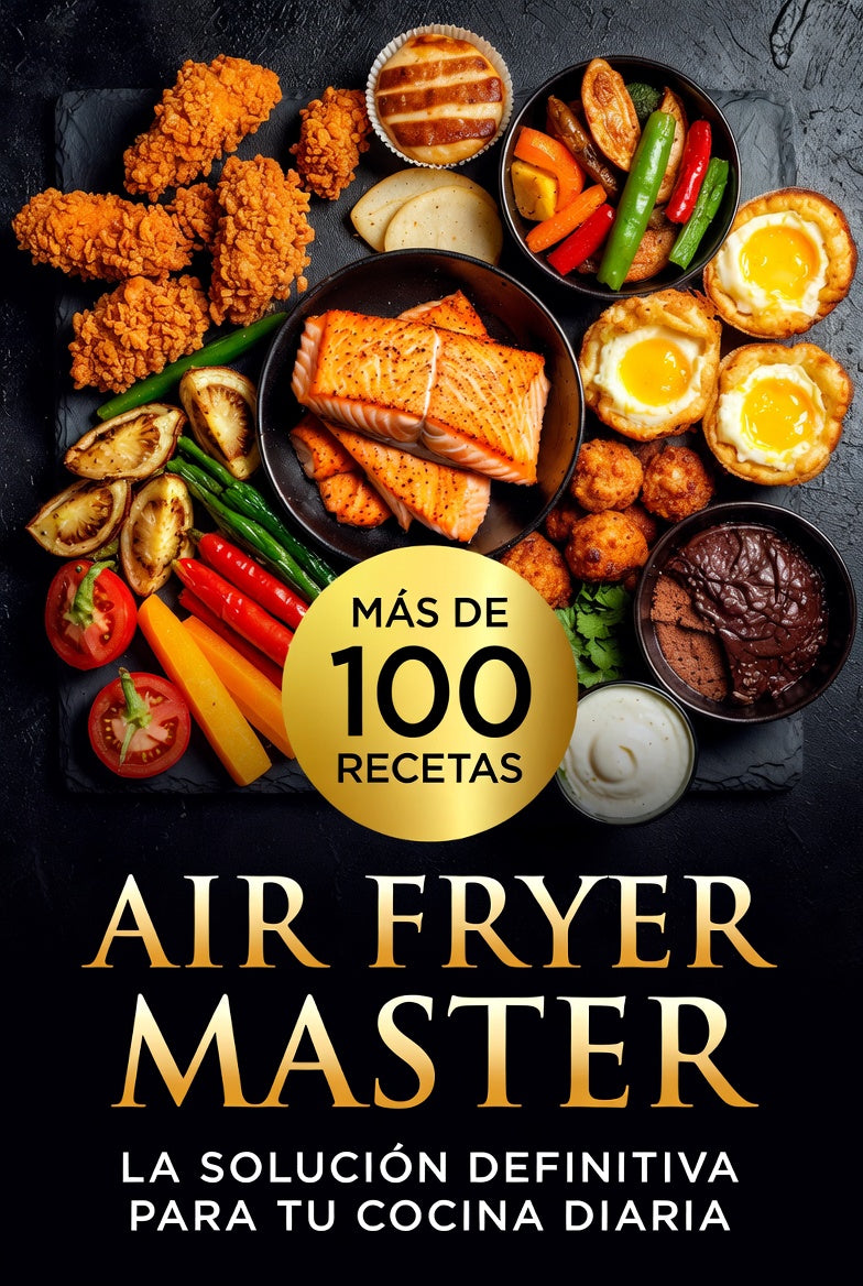 Air Fryer Master 100+ Recetas Fáciles para Cocinar Rico en 15 Minutos (+4 Bonos)